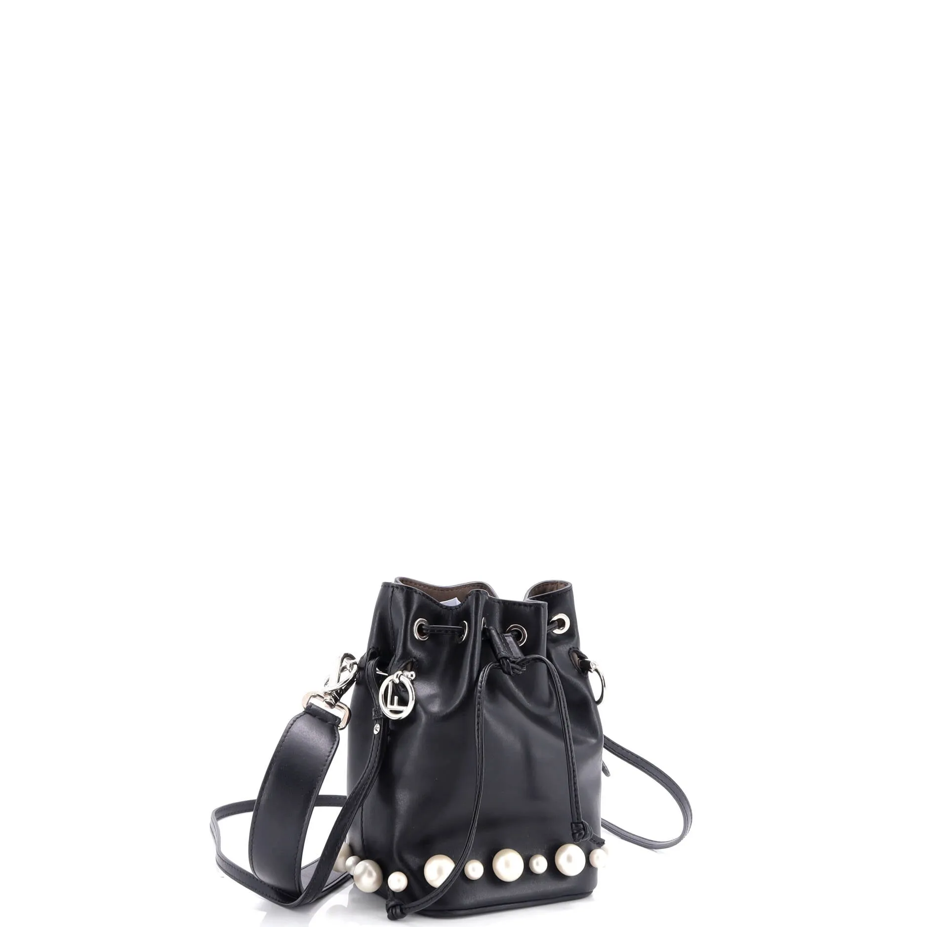 Mon Tresor Bucket Bag Embellished Leather Mini
