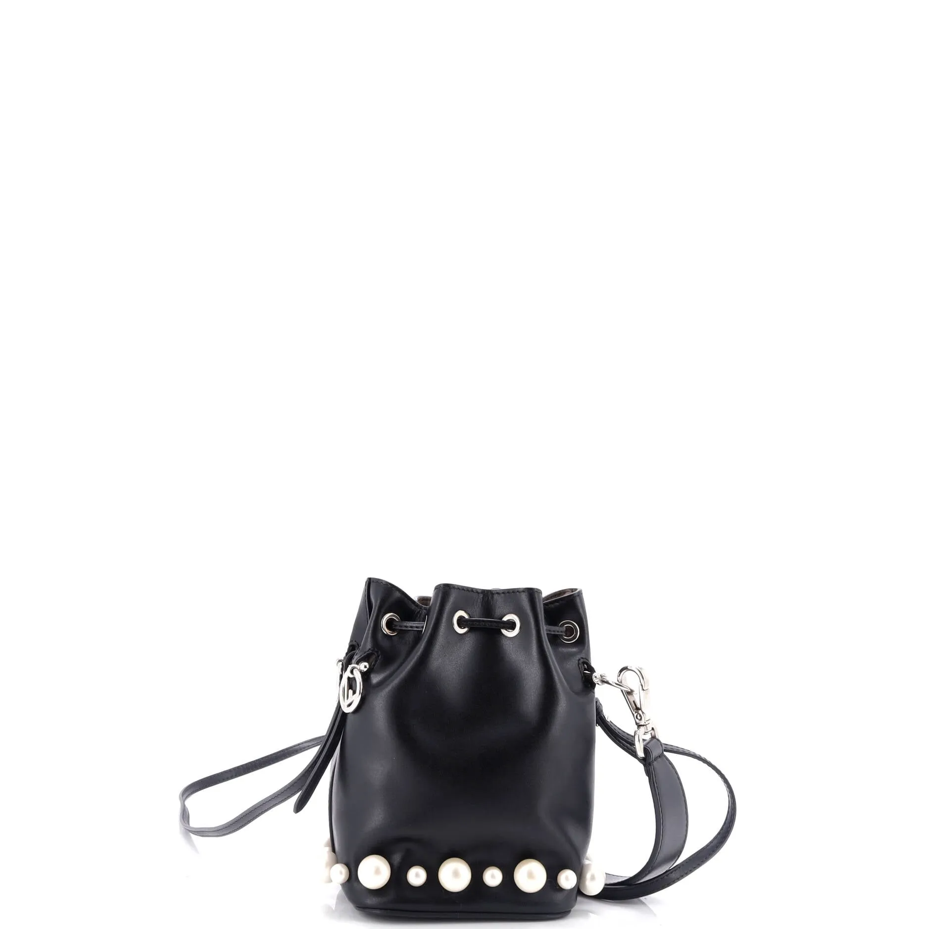 Mon Tresor Bucket Bag Embellished Leather Mini