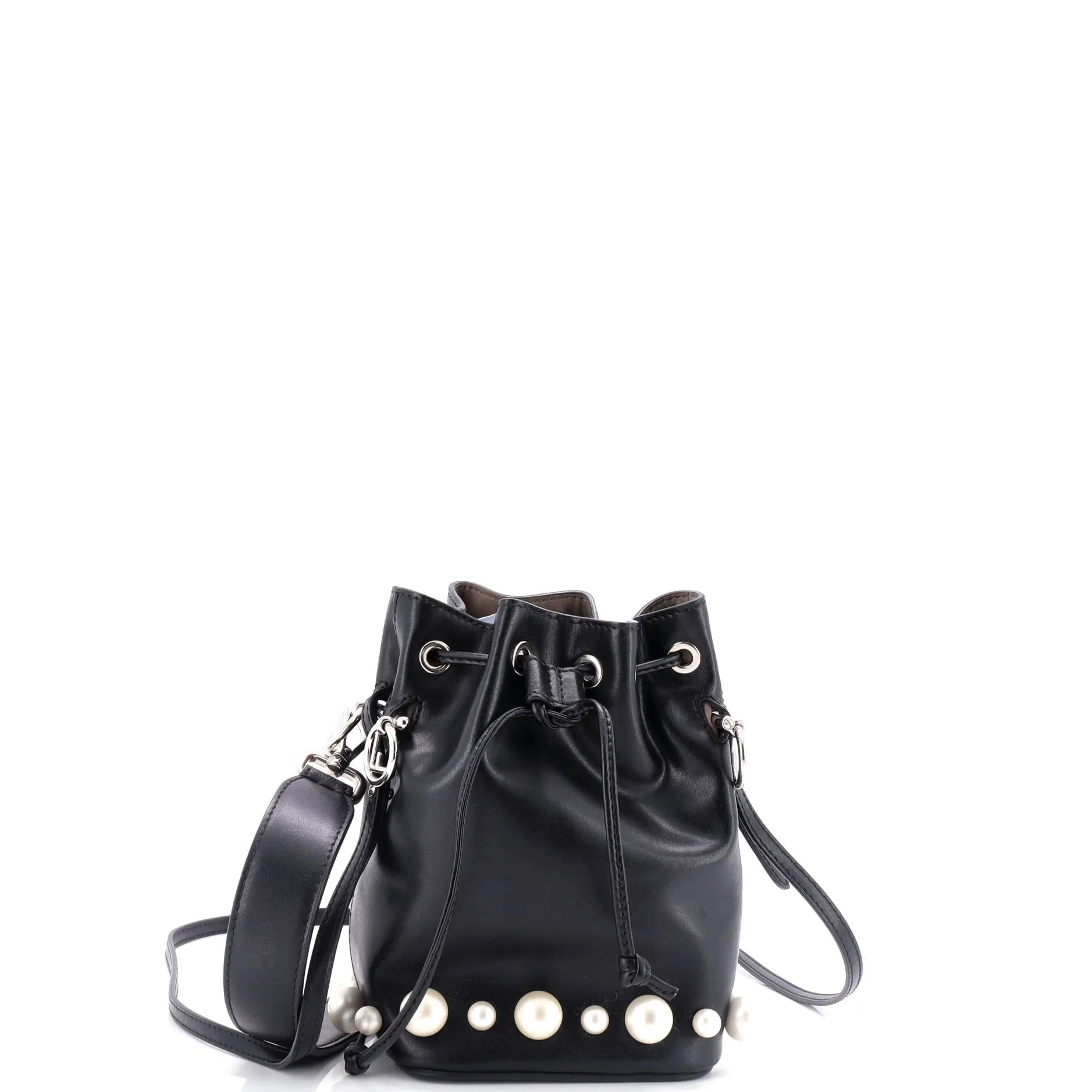 Mon Tresor Bucket Bag Embellished Leather Mini
