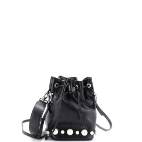 Mon Tresor Bucket Bag Embellished Leather Mini