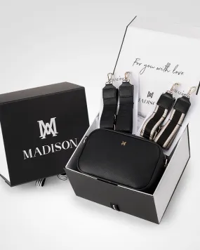 Monica "Wear it 3 Ways" Giftbox - Stripe, Monogram & Matching Bag Strap