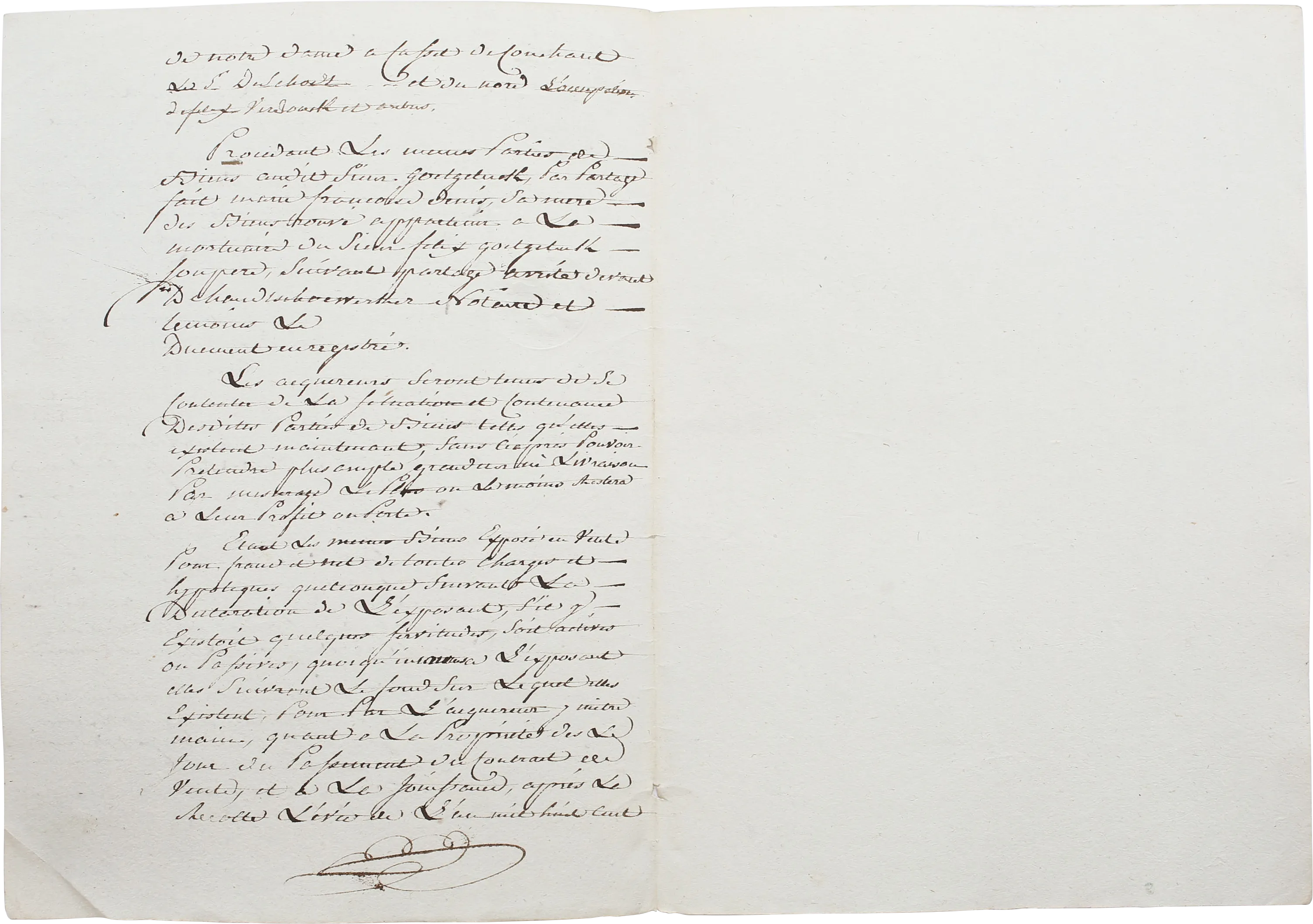 NAPOLEONIC FRENCH LEGAL DOCUMENT
