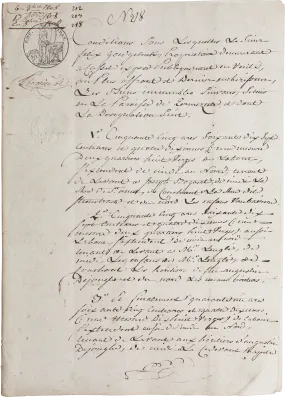 NAPOLEONIC FRENCH LEGAL DOCUMENT