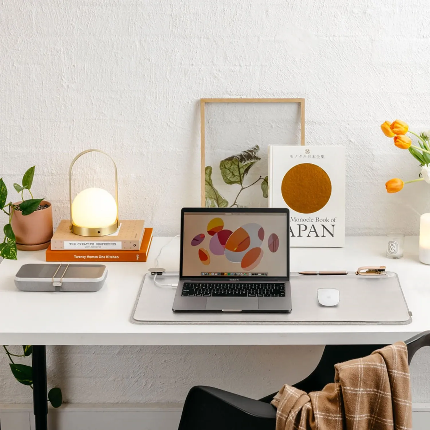 orbitkey | desk mat | stone grey large
