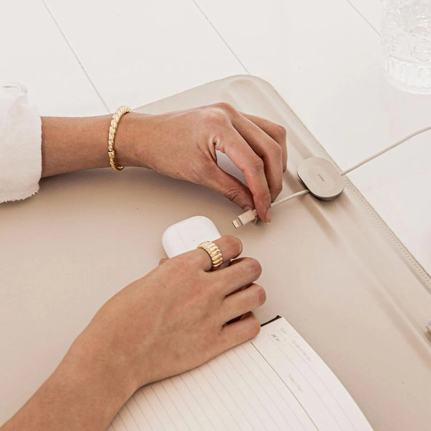 orbitkey | desk mat | stone grey large