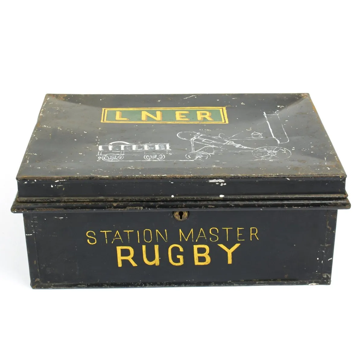 Original British 19th Century Railway Station Master Box - Rugby UK