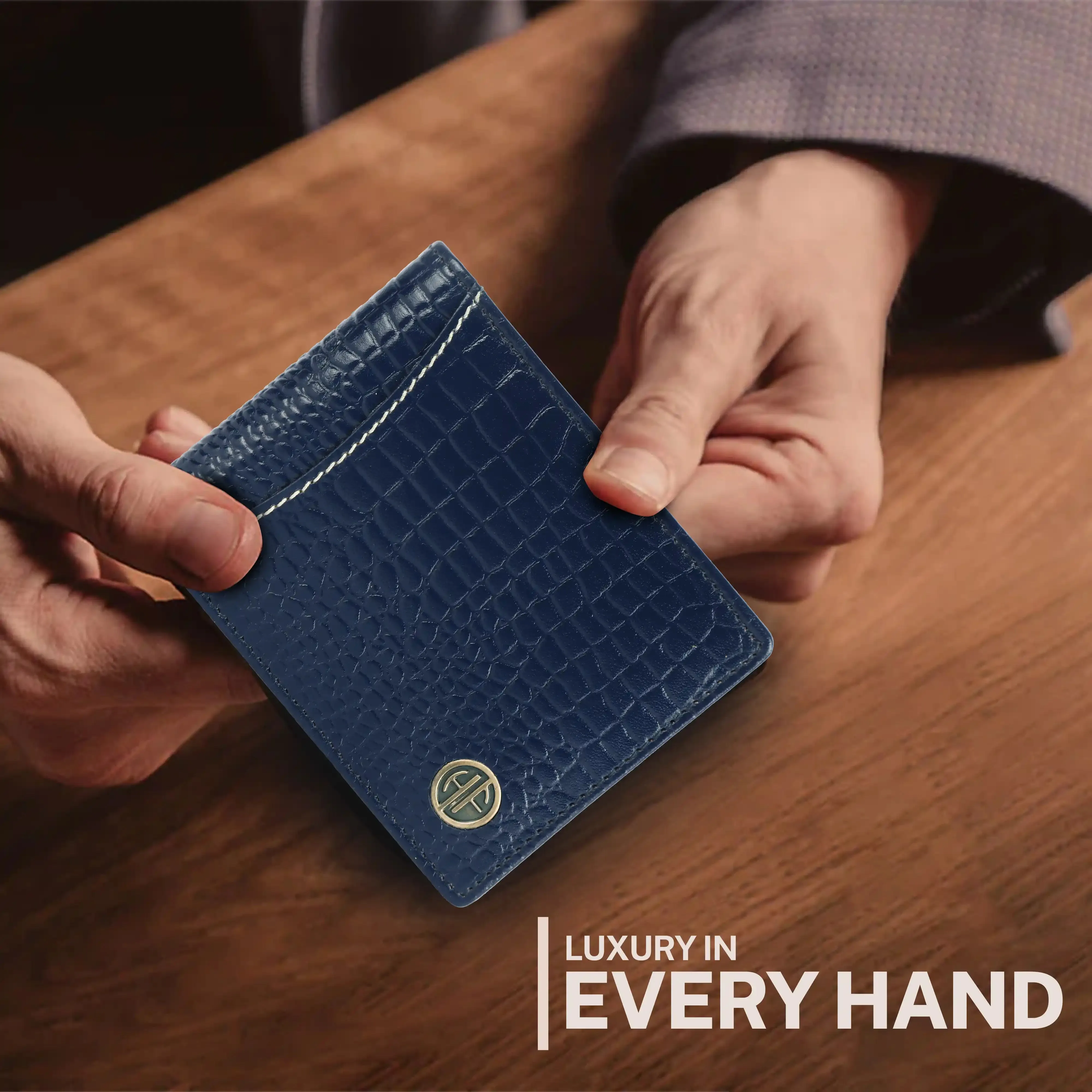 Pure Leather Wallet for Mens- RFID Protected Leather Wallet for Men with 6 ATM Card Slots
