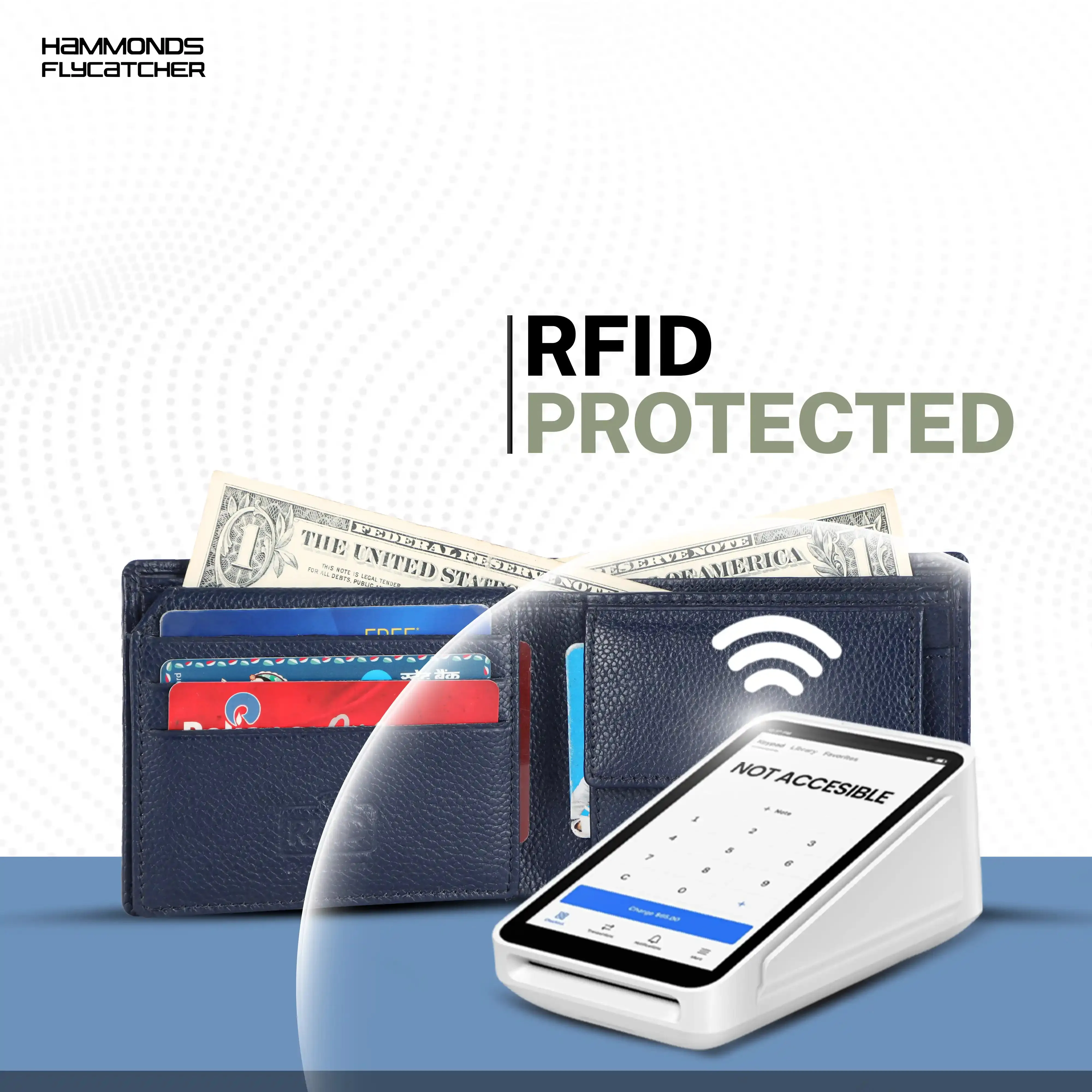 Pure Leather Wallet for Mens- RFID Protected Leather Wallet for Men with 6 ATM Card Slots