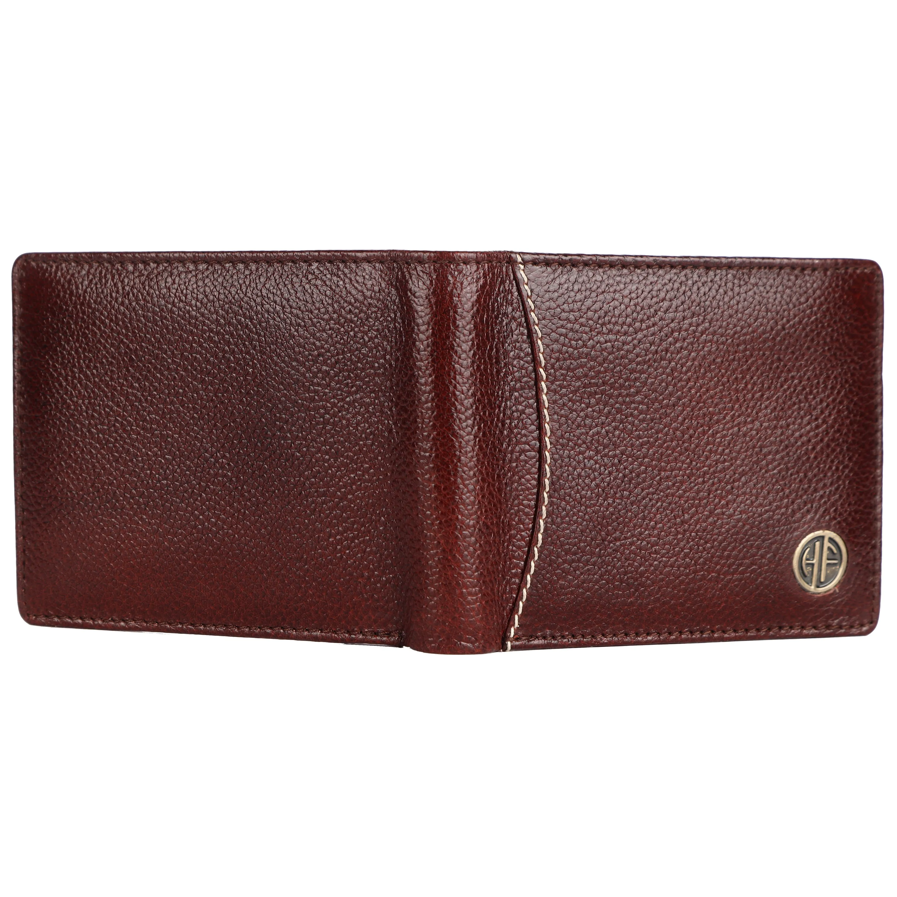 Pure Leather Wallet for Mens- RFID Protected Leather Wallet for Men with 6 ATM Card Slots