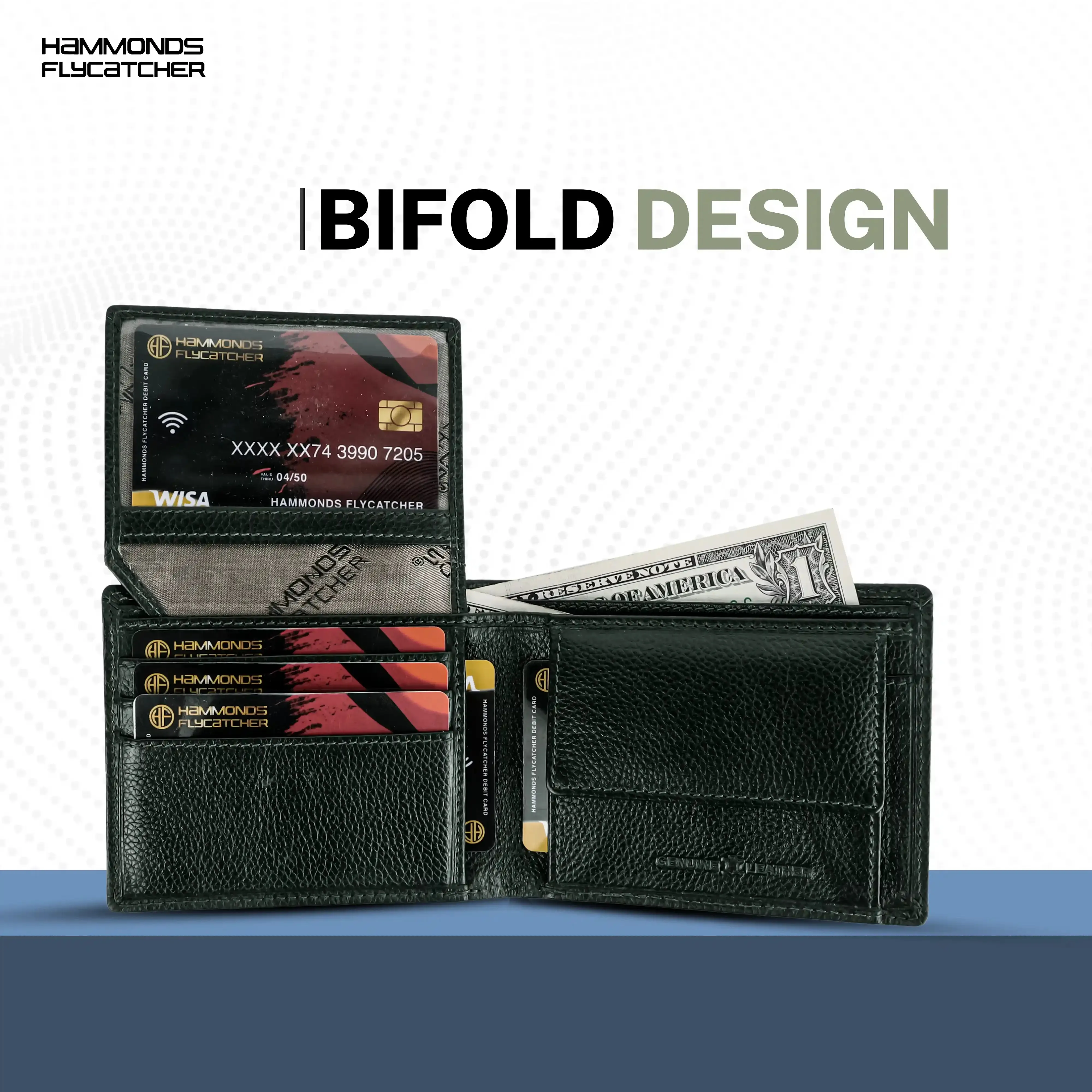 Pure Leather Wallet for Mens- RFID Protected Leather Wallet for Men with 6 ATM Card Slots