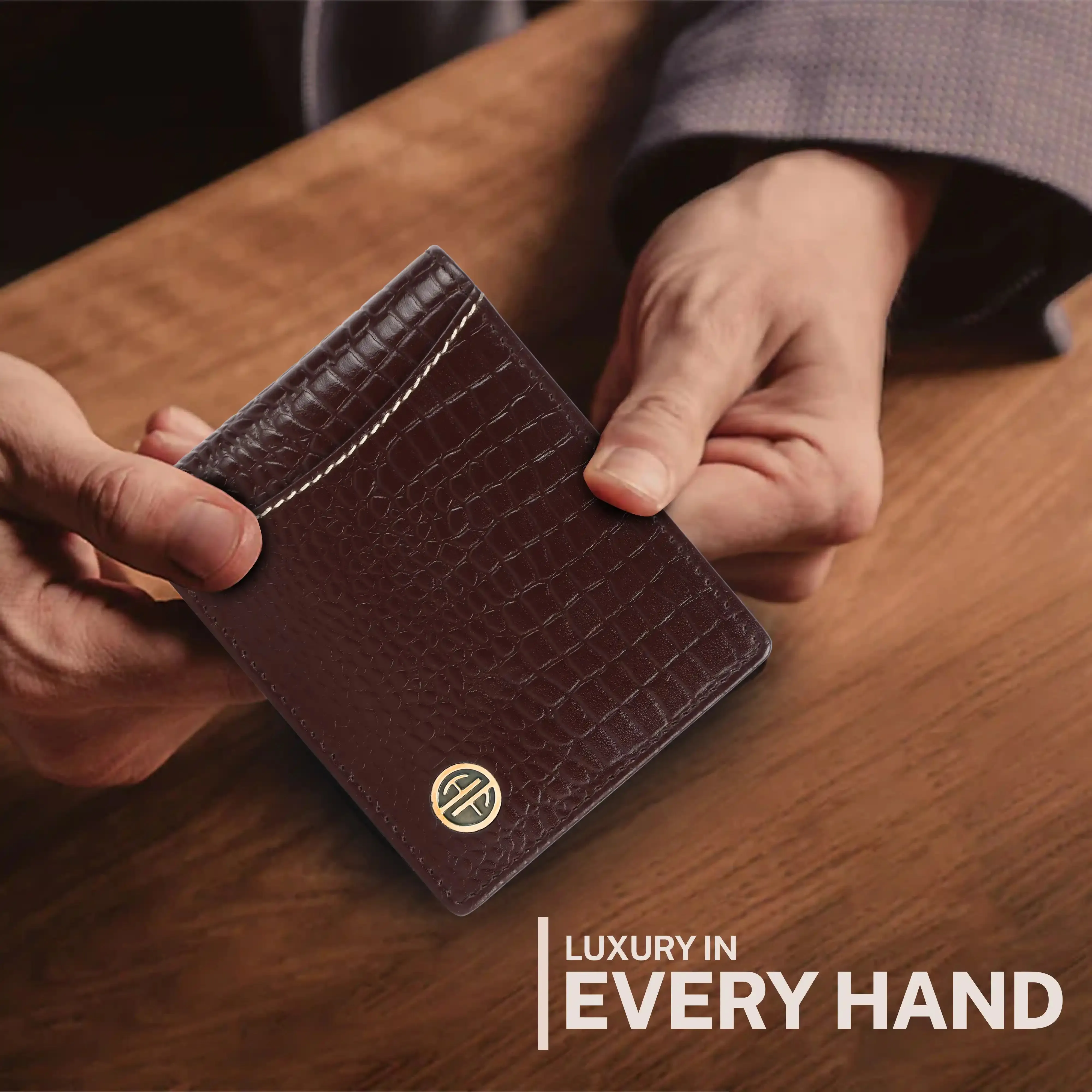 Pure Leather Wallet for Mens- RFID Protected Leather Wallet for Men with 6 ATM Card Slots