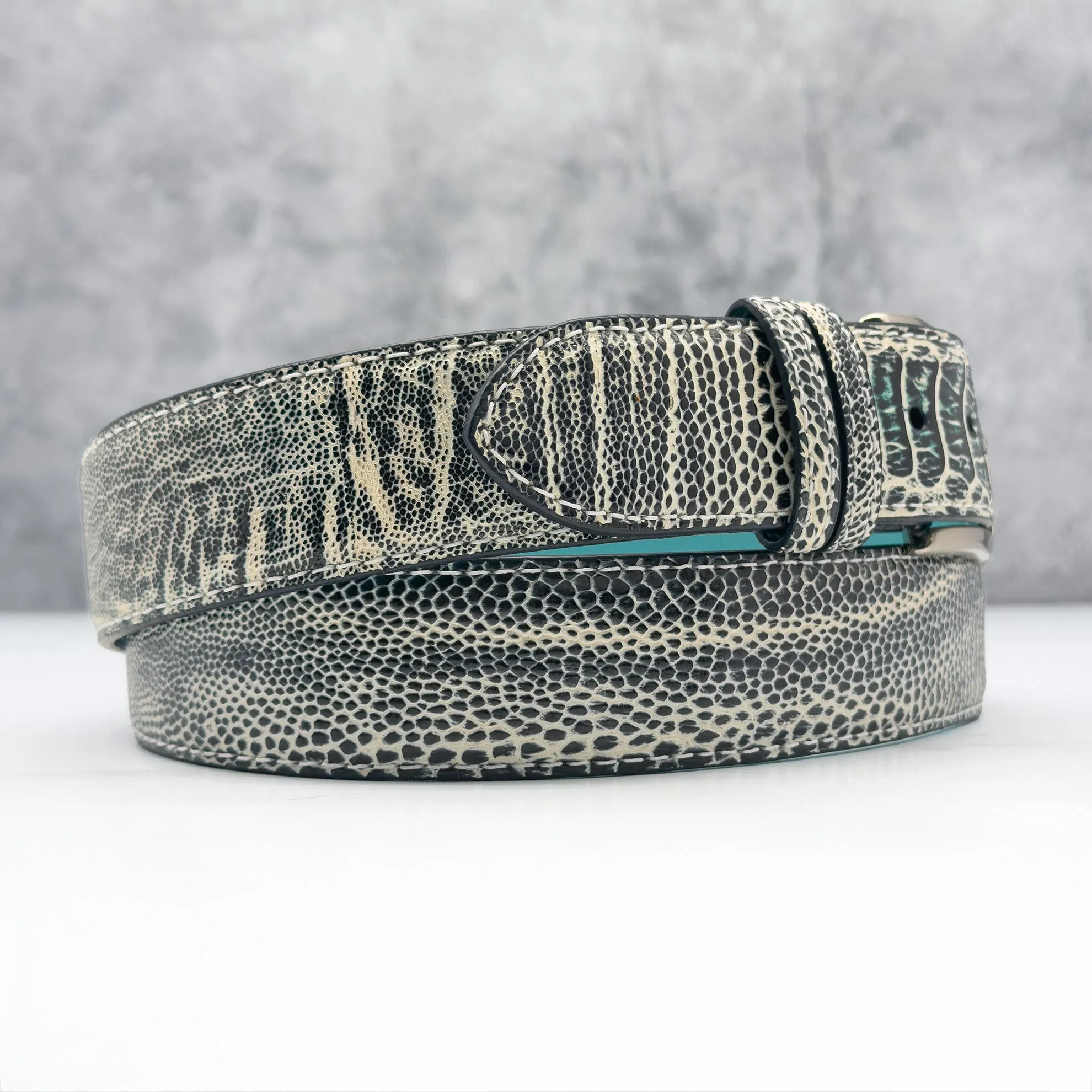 Ready To Ship Ostrich Shin Belt: Casa de Campo