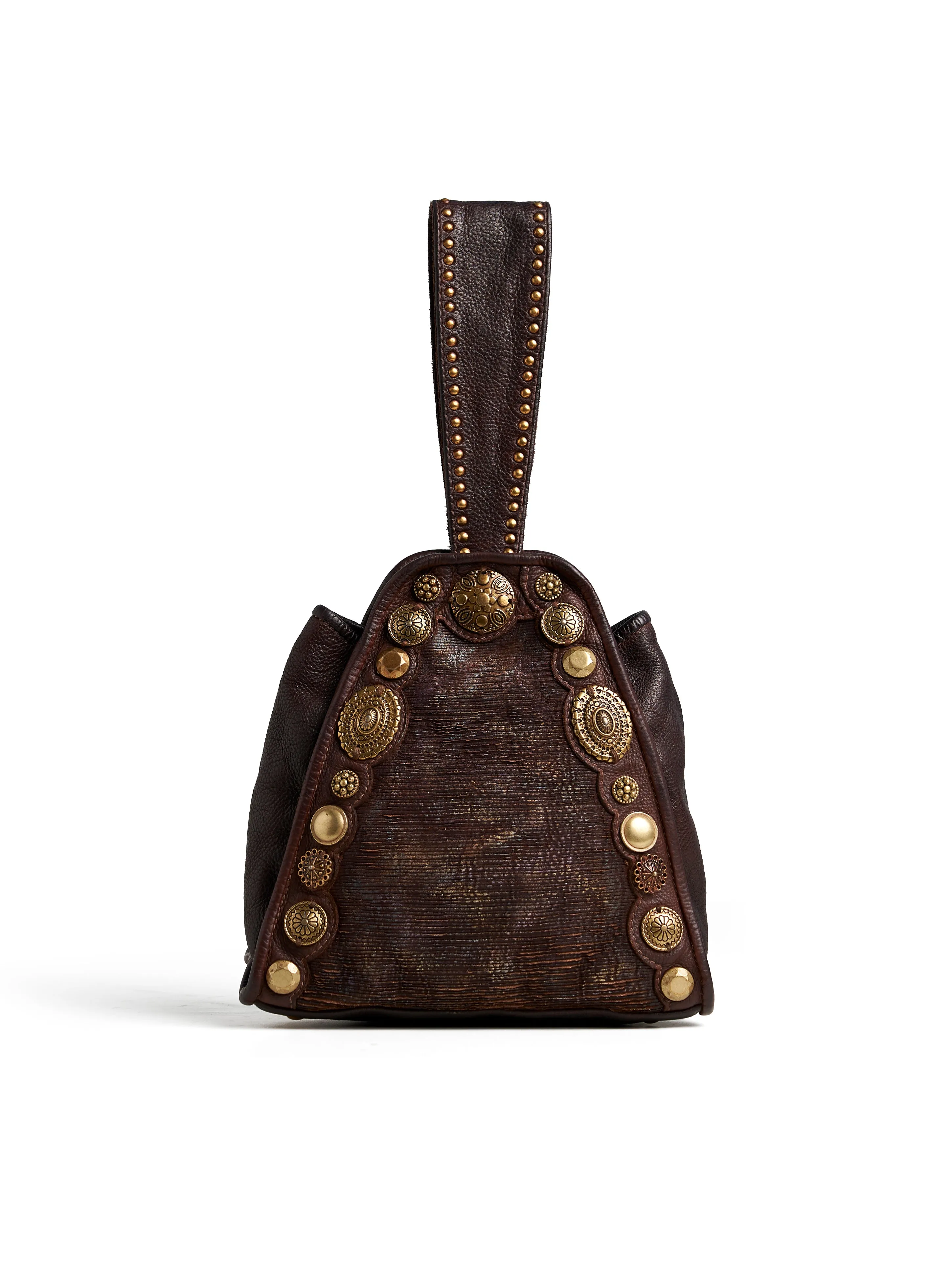 SILVIA: Beige Womens Real Leather Bucket Bag by Art N Vintage