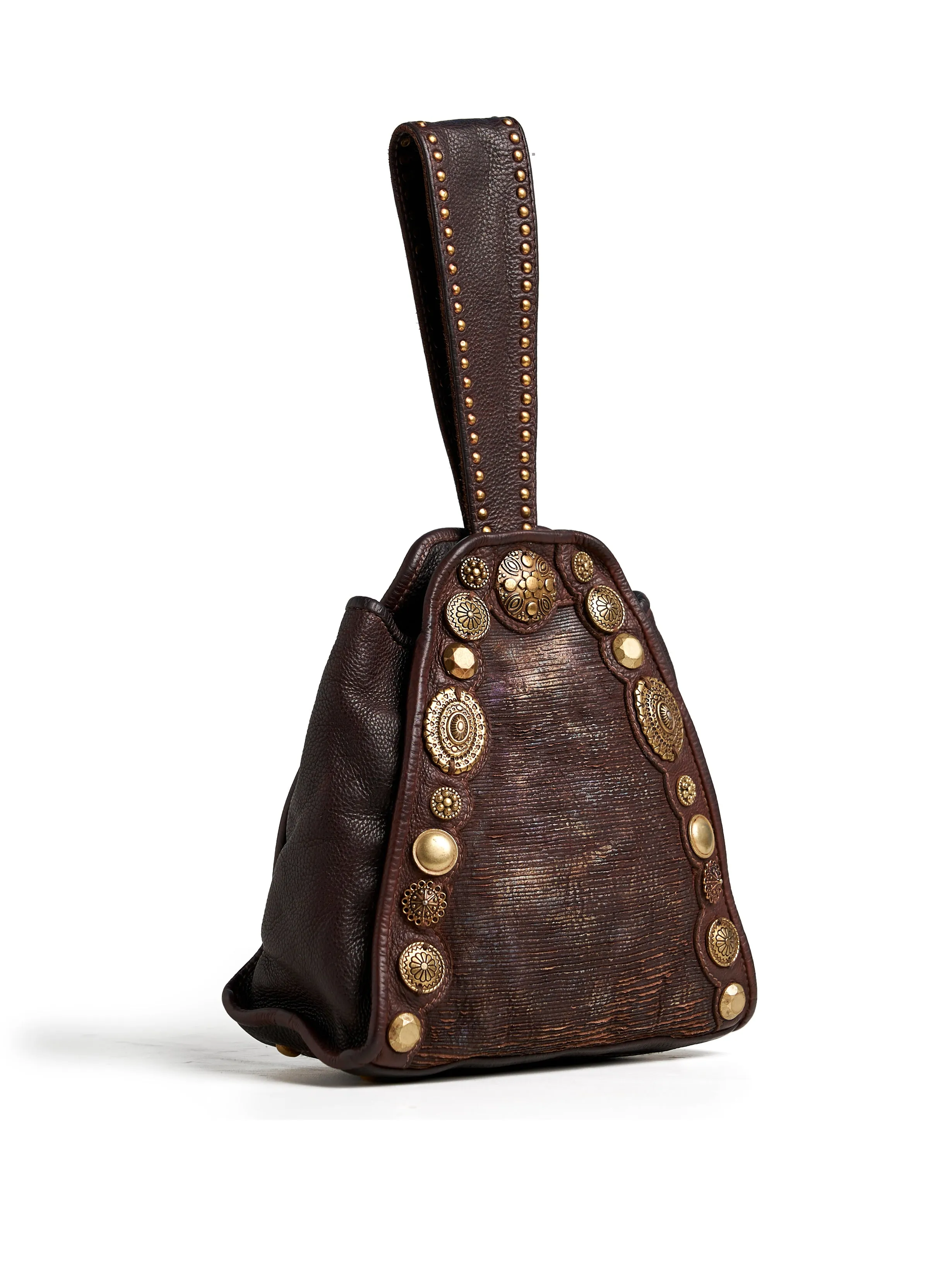 SILVIA: Beige Womens Real Leather Bucket Bag by Art N Vintage