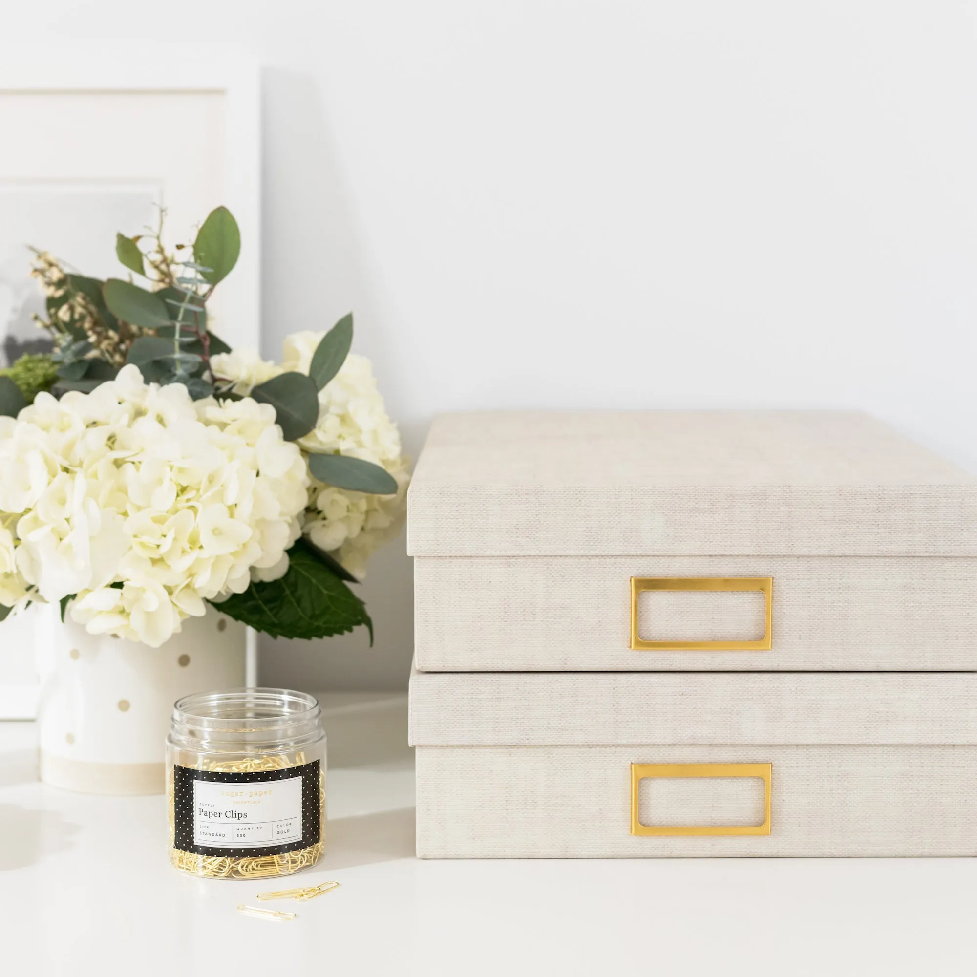 Sugar Paper Essentials™ Document Box, Flax