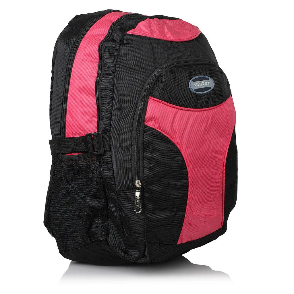 Suntop A14 24 L Backpack(Black and Pink)