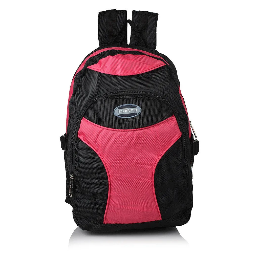 Suntop A14 24 L Backpack(Black and Pink)