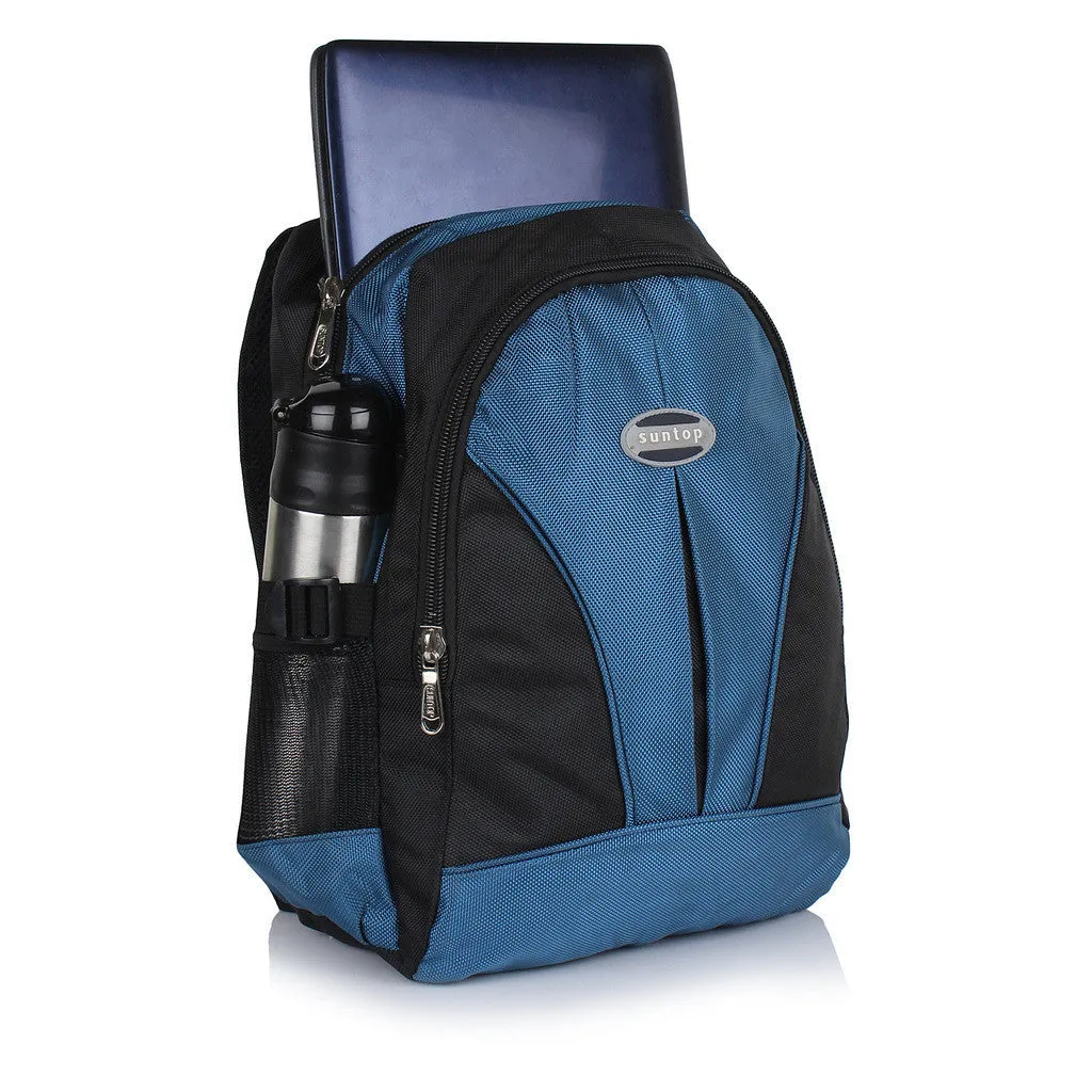 Suntop A97 16 L Backpack(Black and Blue)