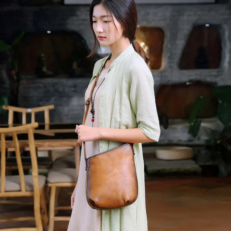 Women's Leather Crossbody Bags Leather Tote Bag for Women