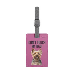 Yorkshire Terrier Saffiano Polyester Luggage Tag (scratch- and water-resistant)